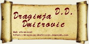 Draginja Dmitrović vizit kartica